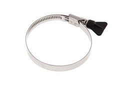 70 - 90 mm Hose Clamp with a Stainless Steel 304 12 mm band With Butterfly Handle - Norma
