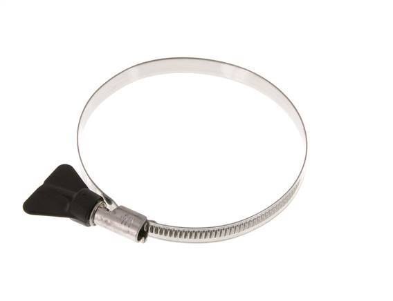 70 - 90 mm Hose Clamp with a Stainless Steel 304 9 mm band With Butterfly Handle - Norma [2 Pieces]