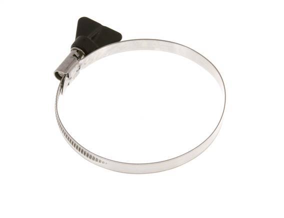 70 - 90 mm Hose Clamp with a Stainless Steel 304 9 mm band With Butterfly Handle - Norma [2 Pieces]