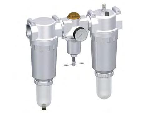 FRL 3-Part G2'' 18500 l/min 0.5-10.0bar/7-145psi Semi-Auto Protective Cage Polycarbonate Standard 8