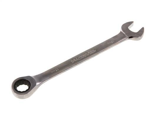 17mm Gedore Red Open End Wrench With Ratchet End