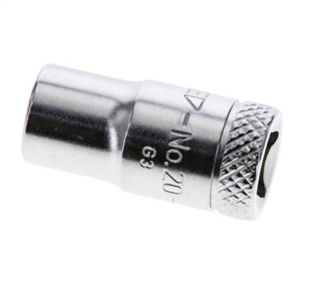 1/4" Gedore Socket Insert for 7 mm External Hexagon Bolts