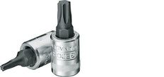 1/4" Gedore Red Socket Insert for TX10 Internal Torx Screws [2 Pieces]