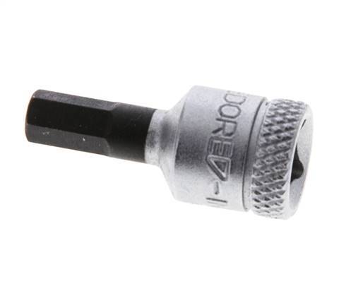 1/4" Gedore 28mm Long Pin Socket Insert for 5 mm Hexagonal Socket Screws