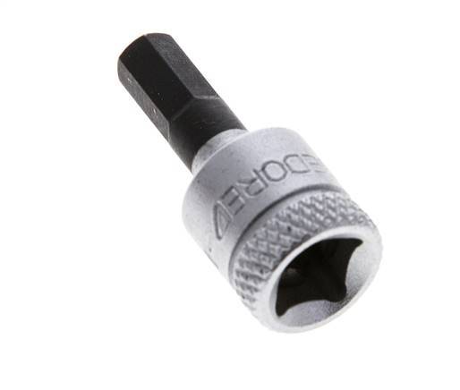 1/4" Gedore 28mm Long Pin Socket Insert for 5 mm Hexagonal Socket Screws