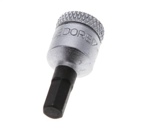 1/4" Gedore 28mm Long Pin Socket Insert for 5 mm Hexagonal Socket Screws