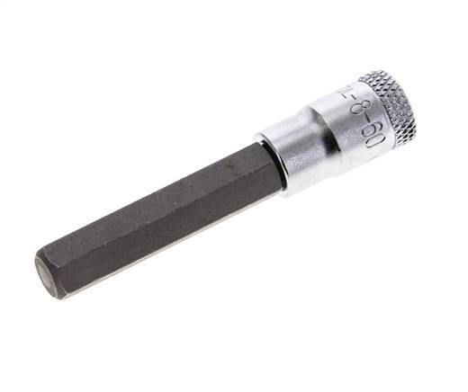 1/4" Gedore 60mm Long Pin Socket Insert for 8 mm Hexagonal Socket Screws