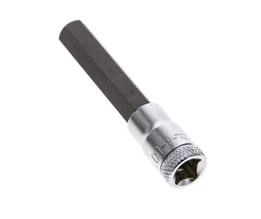 1/4" Gedore 60mm Long Pin Socket Insert for 8 mm Hexagonal Socket Screws