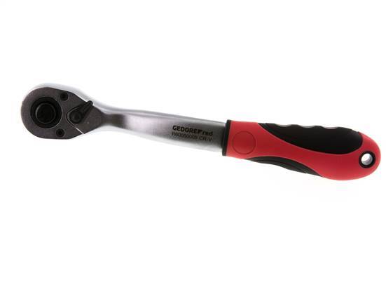 1/2" Gedore Red Angled Ratchet With Direction Switch Lever