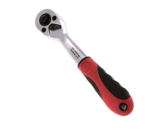1/4" Gedore Red Angled Ratchet With Direction Switch Lever