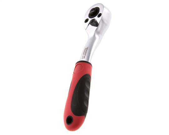 1/4" Gedore Red Angled Ratchet With Direction Switch Lever