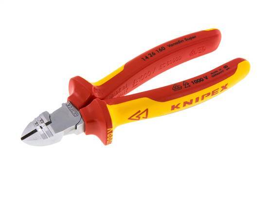Knipex Diagonal Cutting Pliers 160 mm VDE Tested Up To 1000V Wire Strip