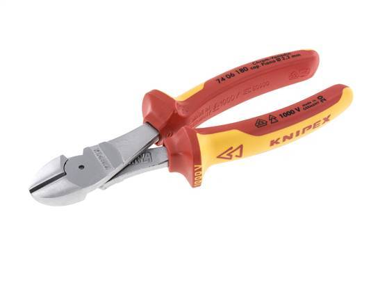 Knipex Power Diagonal Cutting Pliers 180 mm VDE Tested Up To 1000V
