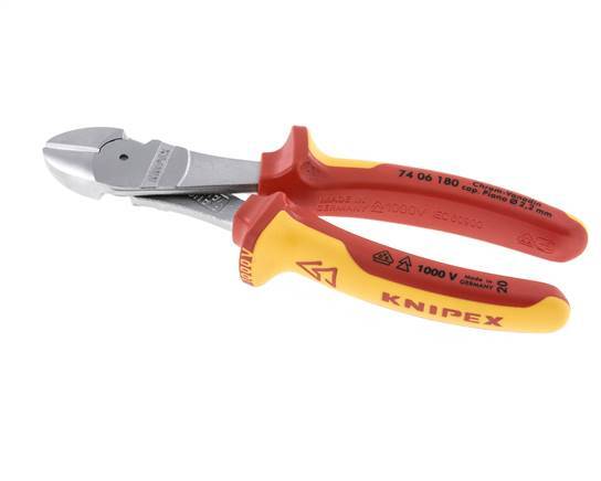 Knipex Power Diagonal Cutting Pliers 180 mm VDE Tested Up To 1000V