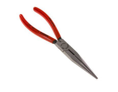 Knipex Straight Needle Nose Pliers 200 mm Plastic-coated Handles