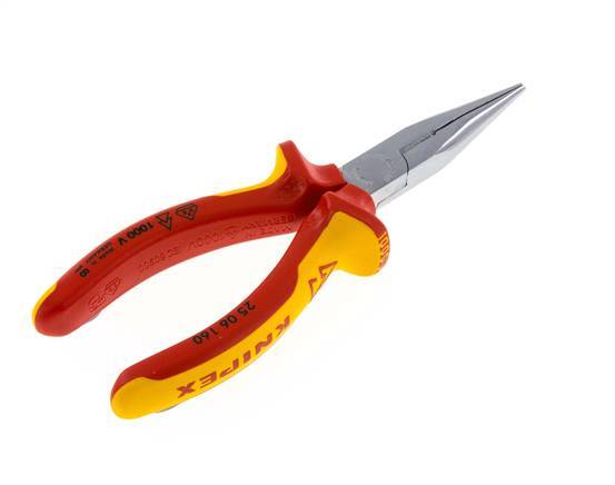 Knipex Straight Needle Nose Pliers 160 mm VDE Tested Up To 1000V