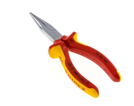 Knipex Straight Needle Nose Pliers 160 mm VDE Tested Up To 1000V