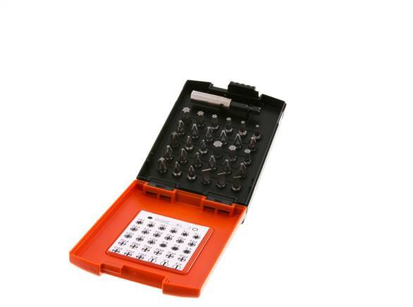 Wiha 31-Piece Bit Assortment Magnetic Bit Holder Plastic Box