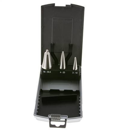 RUKO HSS 3-Piece Sheet Metal Drill Set Sizes 1 2 3