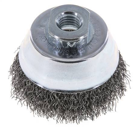 Cup Brush 65 mm (M 14X2) Steel Wire 0.35 mm (Corrugated)