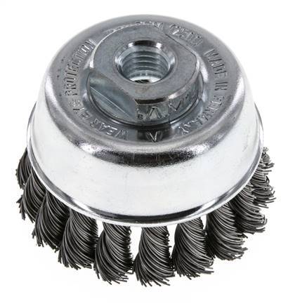 Cup Brush 65 mm (M 14X2) Steel Wire 0.5 mm (18xBraided)