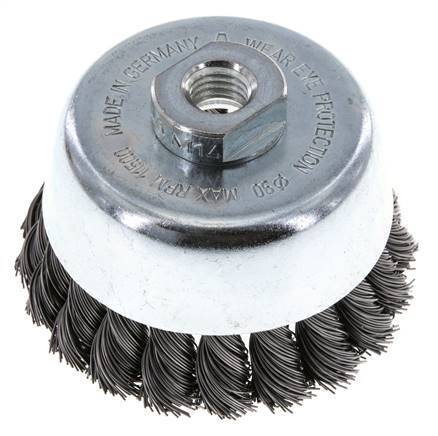 Cup Brush 90 mm (M 14X2) Steel Wire 0.5 mm (20xBraided)