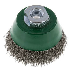 Cup Brush 65 mm (M 14X2) Stainless Steel Wire 0.3 mm (Corrugated)