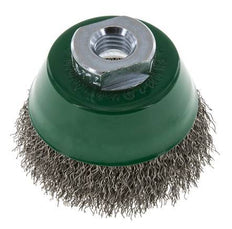 Cup Brush 65 mm (M 14X2) Stainless Steel Wire 0.3 mm (Corrugated)