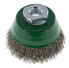 Cup Brush 65 mm (M 14X2) Stainless Steel Wire 0.3 mm (Corrugated)