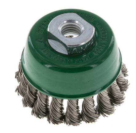 Cup Brush 65 mm (M 14X2) Stainless Steel Wire 0.5 mm (18xBraided)