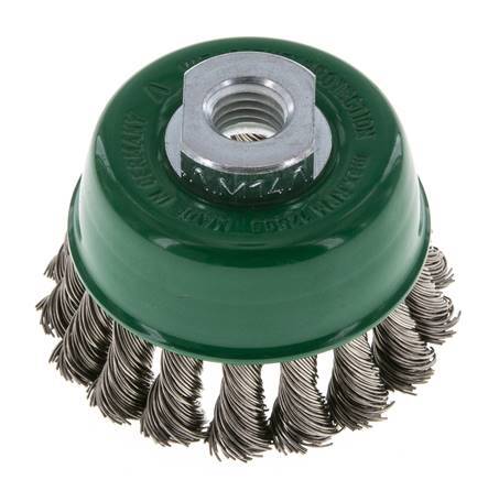 Cup Brush 65 mm (M 14X2) Stainless Steel Wire 0.5 mm (18xBraided)