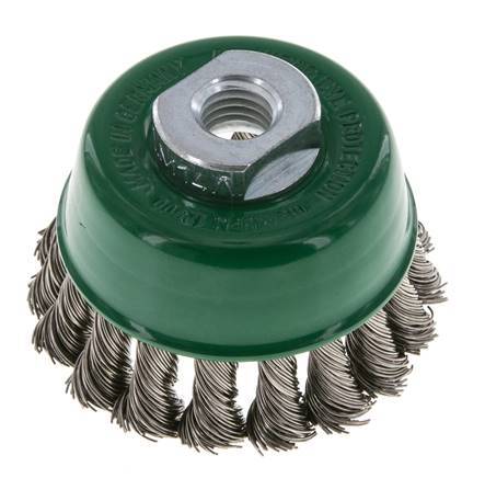 Cup Brush 65 mm (M 14X2) Stainless Steel Wire 0.5 mm (18xBraided)