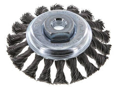 Bevel Brush Braided 100X12 mm ( M14X2) Steel Wire