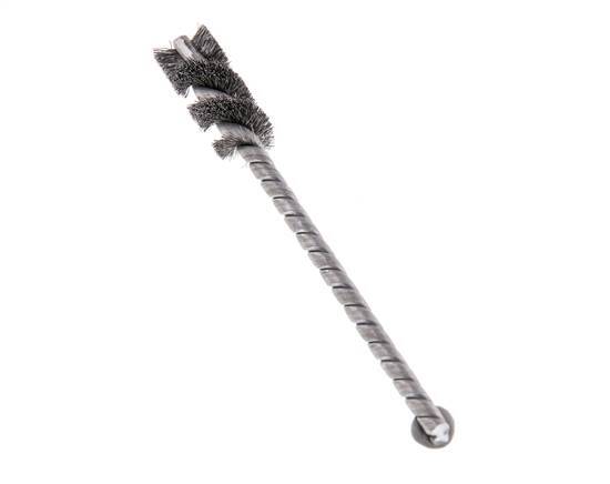 Cylinder Brush 10 mm 3.8mm Shaft Steel Wire