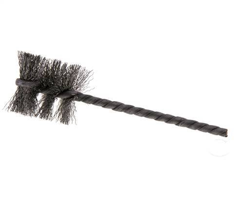 Cylinder Brush 25 mm 3.8mm Shaft Steel Wire