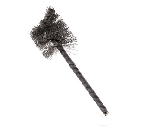 Cylinder Brush 25 mm 3.8mm Shaft Steel Wire