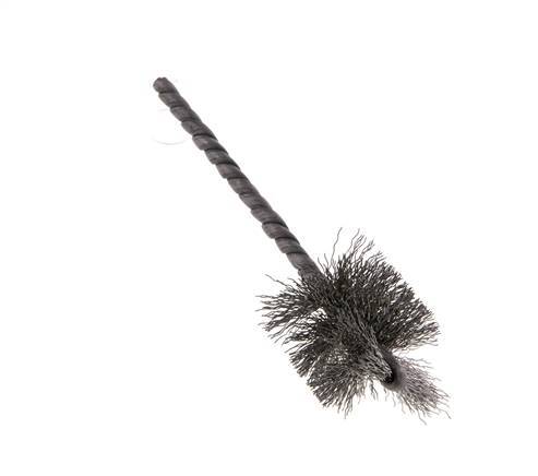 Cylinder Brush 25 mm 3.8mm Shaft Steel Wire