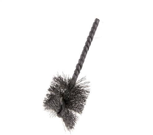 Cylinder Brush 25 mm 3.8mm Shaft Steel Wire