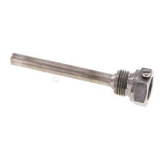 Steel St35 G 1/2 Inch Thermowell for 100mm Stem Max 600°C and 25 Bars