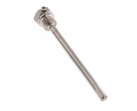 Stainless Steel G 1/2 Inch Bolt Fix Thermowell for 160mm Stem Max 600°C and 25 Bars