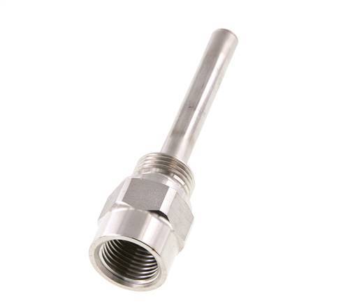 Stainless Steel G 1/2 Inch Thermowell for 100mm Stem Max 600°C and 25 Bars