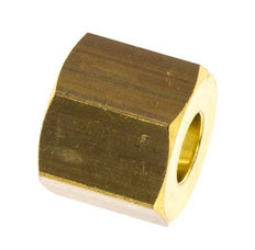 M10x1 x 6mm Brass Union nut for Compression fitting [10 Pieces]