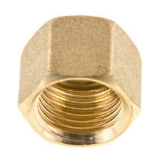 M16x1.5 x 10mm Brass Union nut for Compression fitting [5 Pieces]
