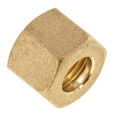 M16x1.5 x 10mm Brass Union nut for Compression fitting [5 Pieces]