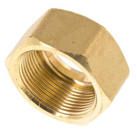 M30x1.5 x 22mm Brass Union nut for Compression fitting