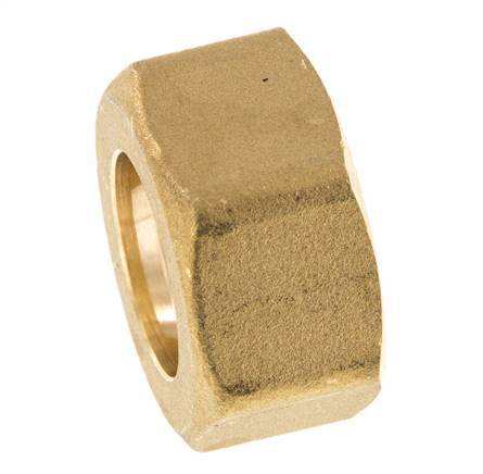 M30x1.5 x 22mm Brass Union nut for Compression fitting