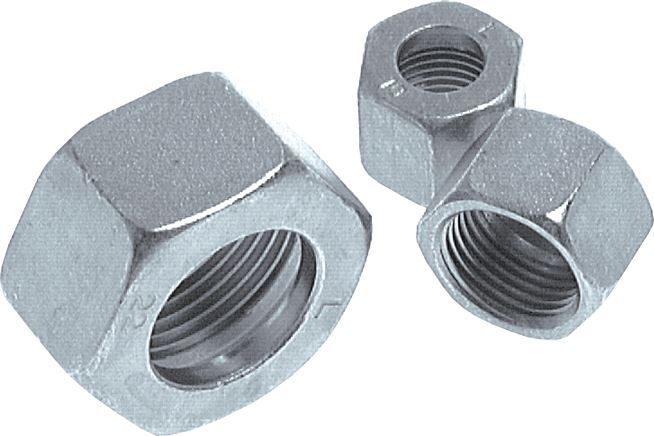 M14x1 x 10LL Zinc plated Steel Union nut for Cutting ring [20 Pieces]