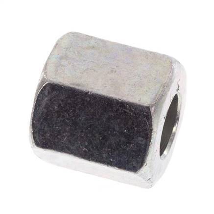 M10x1 x 6LL Zinc plated Steel Union nut for Cutting ring [20 Pieces]