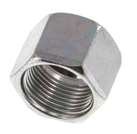 M14x1 x 10LL Zinc plated Steel Union nut for Cutting ring [20 Pieces]