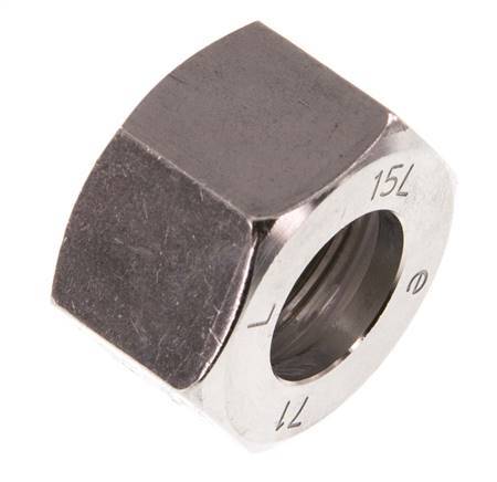 M22x1.5 x 15L Stainless steel Union nut for Cutting ring